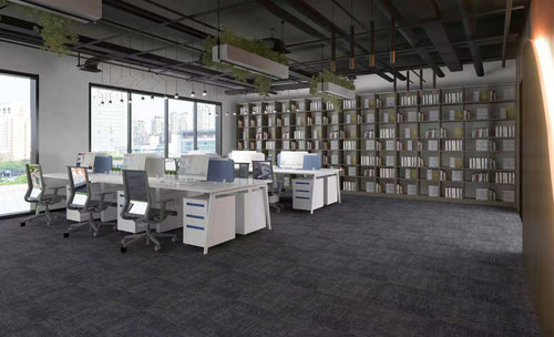 24" x 24" GRAPHITE Commercial Carpet Tile / Modular Design Carpet Tile