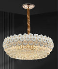 Floral Crystal Chandelier – Elegant Flower Pendant Light for Dining Room & Living Room