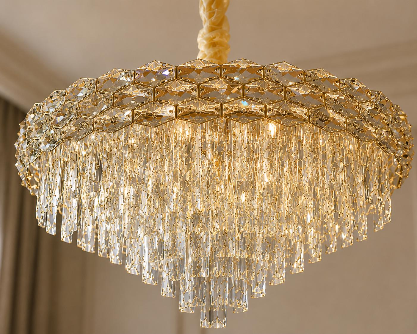 Modern Crystal Chandelier / Luxury Ceiling Light for Entryway, Living room, Dining room