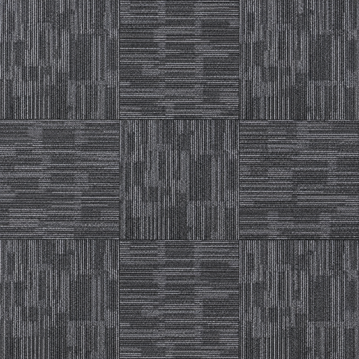24" x 24" Graphite Commercial Carpet Tile Modular Tile