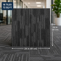 24" x 24" Graphite Commercial Carpet Tile Modular Tile