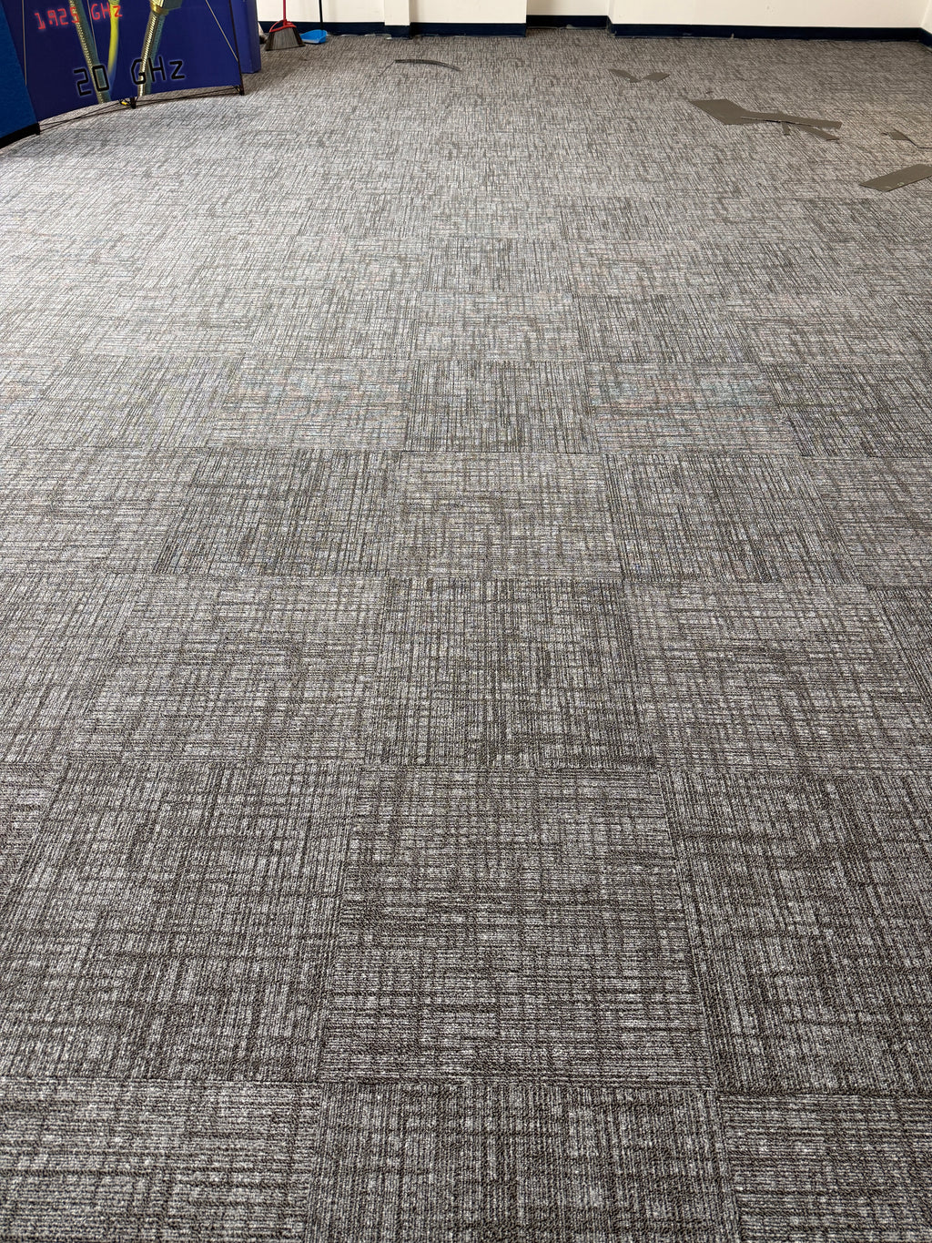 24" x 24" Shadow Carpet Tile / Charcoal Textured Carpet Tile