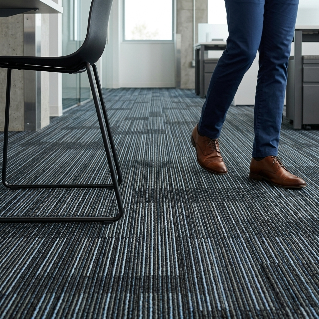 24" x 24" STORM Carpet Tile / Charcoal Style Carpet Tile