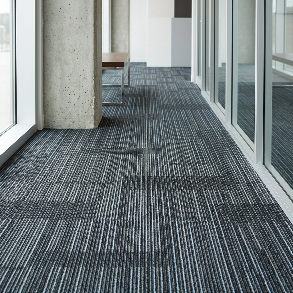 24" x 24" STORM Carpet Tile / Charcoal Style Carpet Tile